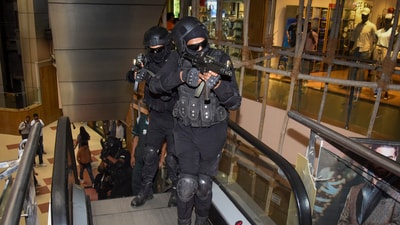 Personnel from Anti Terrorism Squad take part in a drill. (Representative image) (PTI) Personnel from Anti Terrorism Squad take part in a drill. (Representative image) (PTI)