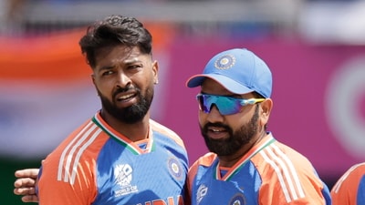 Rohit Sharma and Hardik Pandya were key architects of India's T20 World Cup victory in 2024. (PTI) Rohit Sharma and Hardik Pandya were key architects of India's T20 World Cup victory in 2024. (PTI)
