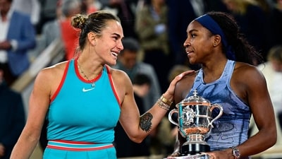 Coco Gauff had a brutally honest answer to Aryna Sabalenka's remarks. (AFP)