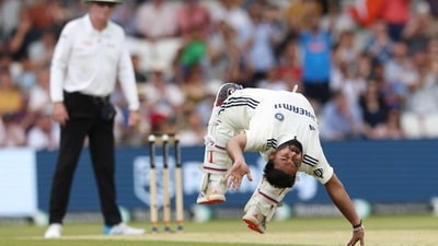 India's Rishabh Pant celebrates reaching his century. (AFP) India's Rishabh Pant celebrates reaching his century. (AFP)
