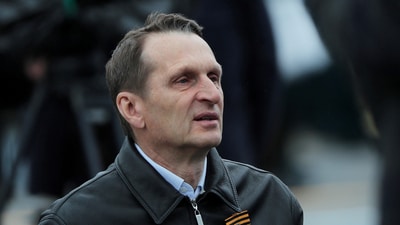 Sergei Naryshkin, head of Russia’s foreign intelligence agency, held a phone call with CIA director on Sunday. (REUTERS)