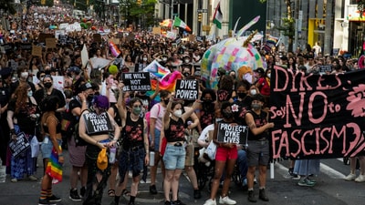 After resuming office in January, Trump has aggressively targeted transgender individuals, banning them from the military, prohibiting government insurance programs from covering gender-affirmation operations for youth, and seeking to keep transgender athletes out of girls' and women's sports. (REUTERS)