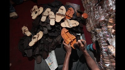 What was passed off as the fashion label’s creative output, has been the signature product of craftsmen of the Kolhapur region for centuries now (Hindustan Times) What was passed off as the fashion label’s creative output, has been the signature product of craftsmen of the Kolhapur region for centuries now (Hindustan Times)