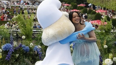 “It’s hilarious! It’s fun. The whole movie has a great sense of humor. It’s very nostalgic for people who grew up on the Smurfs. It was such a huge part of my childhood and to know that my kids are going to have that moment too... that's exciting,” said Rihanna at the premiere. “It’s hilarious! It’s fun. The whole movie has a great sense of humor. It’s very nostalgic for people who grew up on the Smurfs. It was such a huge part of my childhood and to know that my kids are going to have that moment too... that's exciting,” said Rihanna at the premiere.