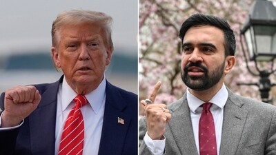 Donald Trump slammed Zohran Mamdani (R) after the latter won the Democratic mayoral primary. (AP) Donald Trump slammed Zohran Mamdani (R) after the latter won the Democratic mayoral primary. (AP)