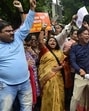 Before the government announced the decision to scrap the GRs, organisations working for the cause of the Marathi language burnt copies of the GRs at Azad Maidan in south Mumbai (Hindustan Times) Before the government announced the decision to scrap the GRs, organisations working for the cause of the Marathi language burnt copies of the GRs at Azad Maidan in south Mumbai (Hindustan Times)