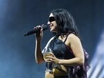 Charli xcx performed several songs from her album brat at the Glastonbury Festival. (Scott A Garfitt/Invision/AP)(Scott A Garfitt/Invision/AP)