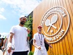 Novak Djokovic arrives at the ground of Wimbledon in pursuit of an eighth title. Novak Djokovic arrives at the ground of Wimbledon in pursuit of an eighth title.