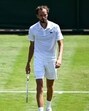 Daniil Medvedev is out of another Grand Slam tournament in the first round after losing to 64th-ranked Benjamin Bonzi 7-6 (2), 3-6, 7-6 (3), 6-2 at Wimbledon. (AFP)