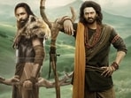 Vishnu Manchu and Prabhas in a still from Mukesh Kumar Singh's Kannappa. 