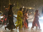 The monsoon on Sunday covered Delhi two days after the normal date of June 27 and advanced over the remaining parts of the country.