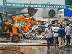 Rescue work underway after an explosion at a pharma plant, at Pashamylaram, in Sangareddy district, Telangana, Monday. Rescue work underway after an explosion at a pharma plant, at Pashamylaram, in Sangareddy district, Telangana, Monday.