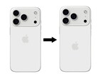 Apple may shift the iPhone 17 Pro’s logo position due to expected camera layout changes. Apple may shift the iPhone 17 Pro’s logo position due to expected camera layout changes.