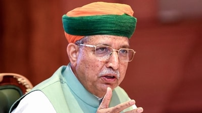 Union Law Minister Arjun Ram Meghwal says officers should “use their heart” in dilemmas. (ANI File) Union Law Minister Arjun Ram Meghwal says officers should “use their heart” in dilemmas. (ANI File)