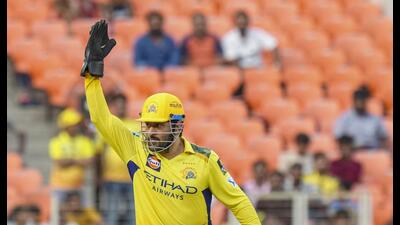 Ahmedabad: Chennai Super Kings' captain MS Dhoni during the Indian Premier League (IPL) 2025 cricket match between Gujarat Titans and Chennai Super Kings, at the Narendra Modi Stadium, in Ahmedabad, Sunday, May 25, 2025. (PTI Photo/Shahbaz Khan)(PTI05_25_2025_000368A) (PTI) Ahmedabad: Chennai Super Kings' captain MS Dhoni during the Indian Premier League (IPL) 2025 cricket match between Gujarat Titans and Chennai Super Kings, at the Narendra Modi Stadium, in Ahmedabad, Sunday, May 25, 2025. (PTI Photo/Shahbaz Khan)(PTI05_25_2025_000368A) (PTI)