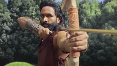 Vishnu Manchu plays a hunter called Thinnadu in Kannappa. Vishnu Manchu plays a hunter called Thinnadu in Kannappa.