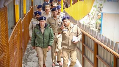 in this image released by @uttarakhandcops via X on May 1, 2025, DGP Uttarakhand Deepam Seth during a visit at Badrinath Dham to review security measures ahead of the Dham's scheduled opening for the Chardham Yatra on May 4, 2025. (PTI) in this image released by @uttarakhandcops via X on May 1, 2025, DGP Uttarakhand Deepam Seth during a visit at Badrinath Dham to review security measures ahead of the Dham's scheduled opening for the Chardham Yatra on May 4, 2025. (PTI)