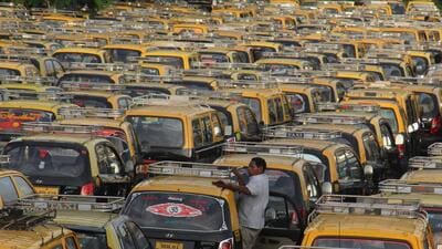 Representative pic of black and yellow taxis (Hindustan Times)
