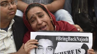 Fatima Nafees says her wait for missing JNU student Najeeb will continue. (HT File) Fatima Nafees says her wait for missing JNU student Najeeb will continue. (HT File)