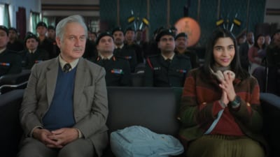 Tanvi The Great trailer: Anupam Kher and Shubhangi Dutt in a still from the film. Tanvi The Great trailer: Anupam Kher and Shubhangi Dutt in a still from the film.