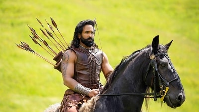 Kannappa box office collection day 3: Vishnu Manchu in a still from the film.