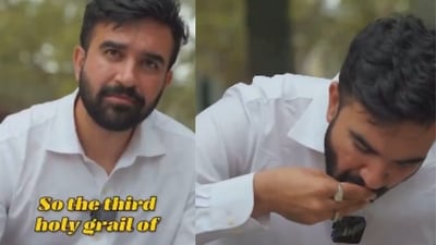 Congressman Brandon Gill attacked Zohran Mamdani labelling him uncivilised for eating with his hands. (X/@RepBrandonGill) Congressman Brandon Gill attacked Zohran Mamdani labelling him uncivilised for eating with his hands. (X/@RepBrandonGill)
