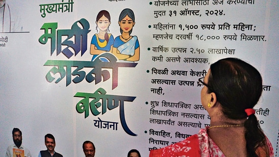 Around 75,000 women in the Pune district, registered as owners of four-wheelers, continue to be under scrutiny as the state government has now intensified its verification drive under the ‘Ladki Bahin’ scheme. (HT)