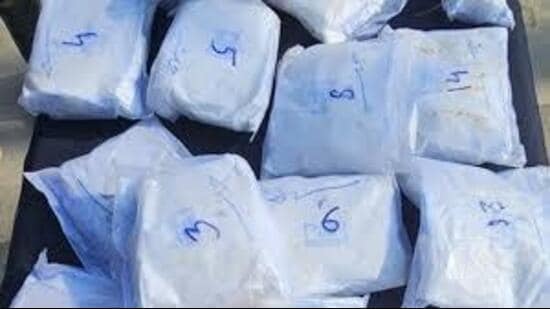 In February, 30kg of heroin was recovered by Amritsar rural police after a smuggler was arrested. (HT photo for representation)
