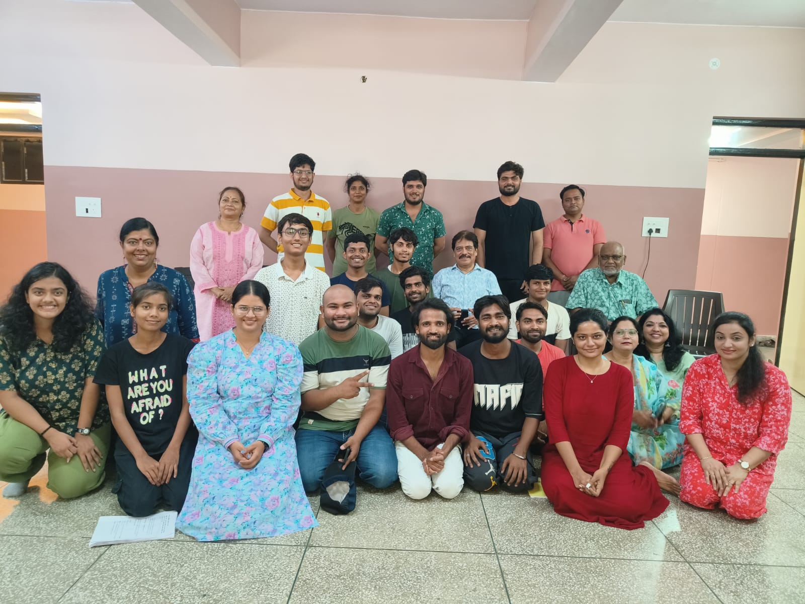 Actors and director Shubham Tiwari with veteral theatre presonality Salim Arif in Lucknow Actors and director Shubham Tiwari with veteral theatre presonality Salim Arif in Lucknow