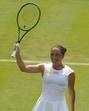 Elisabetta Cocciaretto celebrates winning her women's first round singles match against Jessica Pegula at the Wimbledon. (AP) Elisabetta Cocciaretto celebrates winning her women's first round singles match against Jessica Pegula at the Wimbledon. (AP)
