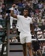 France's Giovanni Mpetshi Perricard dished a 153 mph serve — it was the fastest in Wimbledon history. (REUTERS) France's Giovanni Mpetshi Perricard dished a 153 mph serve — it was the fastest in Wimbledon history. (REUTERS)