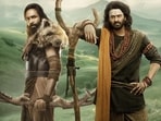 Kannappa box office collection day 4: Vishnu Manchu and Prabhas in a still from Mukesh Kumar Singh's film. 