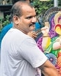 Mumbai, India - September 01, 2019: Devotees carry Idol of lord Ganesha ahead of Ganesh Chaturthi festival, at Chincpokli, in Mumbai, Maharashtra, India, on Sunday, September 1, 2019. (Photo by Hemanshi Kamani / Hindustan Times) (HT)