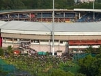 Power to the stadium is currently being maintained through generators. Power to the stadium is currently being maintained through generators.