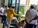 Additional commissioner of the Bhubaneswar Municipal Corporation Ratnakar Sahoo allegedly assaulted during a grievance hearing in Bhubaneswar. 