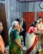 President Droupadi Murmu offering prayers at the Gorakhnath temple in Gorakhpur on Monday. (ANI PHOTO) President Droupadi Murmu offering prayers at the Gorakhnath temple in Gorakhpur on Monday. (ANI PHOTO)