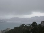 A view shows a cloudy sky as tropical storm Flossie moves along the Pacific coast, in Acapulco, Mexico