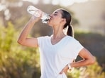 Alkaline water is water infused with minerals like calcium, magnesium, and potassium, which raise the pH levels. Alkaline water is water infused with minerals like calcium, magnesium, and potassium, which raise the pH levels.