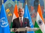 External Affairs Minister S Jaishankar speaks during inauguration of an exhibition titled 'The Human Cost of Terrorism' at the UN headquarters, in New York External Affairs Minister S Jaishankar speaks during inauguration of an exhibition titled 'The Human Cost of Terrorism' at the UN headquarters, in New York