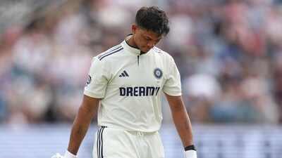 Yashasvi Jaiswal reacts after being given out during India's opening match loss at Headngley. (AP) Yashasvi Jaiswal reacts after being given out during India's opening match loss at Headngley. (AP)
