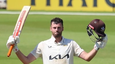 Dom Sibley scored a mammoth 305, and was only one of as many as four centurions for Surrey vs Durham. (Surrey CC) Dom Sibley scored a mammoth 305, and was only one of as many as four centurions for Surrey vs Durham. (Surrey CC)