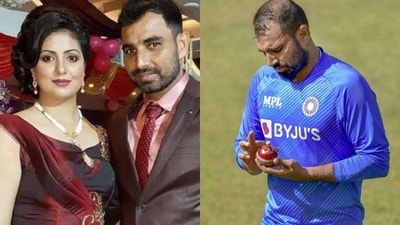 Mohammed Shami with estranged wife Hasin Jahan (File)