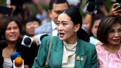 The government is expected to be led by a deputy prime minister in a caretaker capacity while the court decides the case against Paetongtarn, (Reuters)