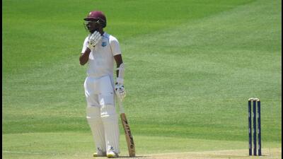 West Indies opener Kraigg Brathwaite during the first Test against Australia at the Perth Stadium in December, 2022. (Calistemon/Wikimedia Commons) West Indies opener Kraigg Brathwaite during the first Test against Australia at the Perth Stadium in December, 2022. (Calistemon/Wikimedia Commons)