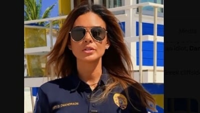 Detective Dany De Andrade gained international attention last year after discussing security for Donald Trump. Her recent viral beach video highlights her dual role as a public safety advocate and a social media sensation ahead of the Fourth of July. Detective Dany De Andrade gained international attention last year after discussing security for Donald Trump. Her recent viral beach video highlights her dual role as a public safety advocate and a social media sensation ahead of the Fourth of July.