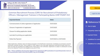 IBPS PO 2025 registration begins for 5208 vacancies, here's direct link to apply (Official website, screenshot) IBPS PO 2025 registration begins for 5208 vacancies, here's direct link to apply (Official website, screenshot)