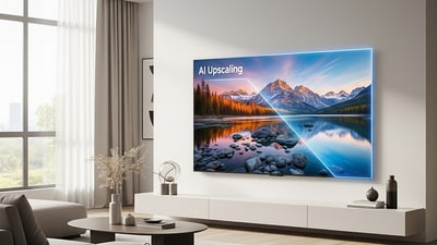Smart TV with AI upscaling improves your viewing experience manifold.
