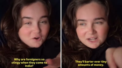Bree Steele, who has been living in Mumbai, spoke about foreigners with high-paying jobs coming to India and haggling over trivial things (Instagram/breesteele.mp3) Bree Steele, who has been living in Mumbai, spoke about foreigners with high-paying jobs coming to India and haggling over trivial things (Instagram/breesteele.mp3)