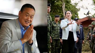 With her suspension, Paetongtarn Shinawatra (R) becomes the second Thai prime minister to be held up for ethics violations in less than a year. (AP ) With her suspension, Paetongtarn Shinawatra (R) becomes the second Thai prime minister to be held up for ethics violations in less than a year. (AP )