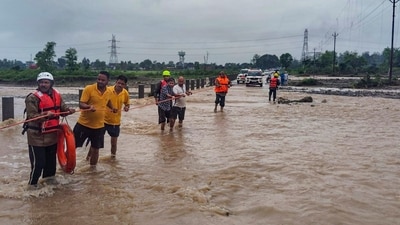 The administration is continuously patrolling the sensitive areas in Rishikesh, Muni Ki Reti and Laxman Jhula areas. (PTI) The administration is continuously patrolling the sensitive areas in Rishikesh, Muni Ki Reti and Laxman Jhula areas. (PTI)